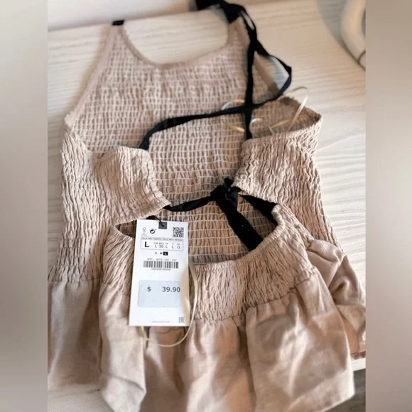 ELASTICIZED RUSTIC TOP
BEIGE - REF. 9878/087 - Picture 8 of 12